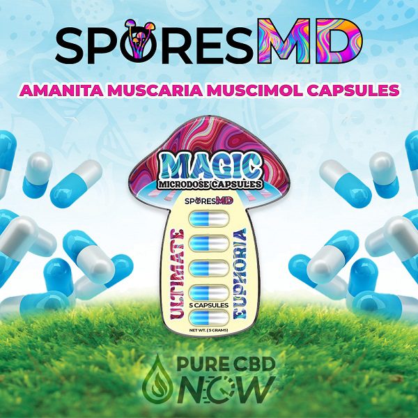 SporesMD Amanita Muscaria Muscimol 5 Count Capsules