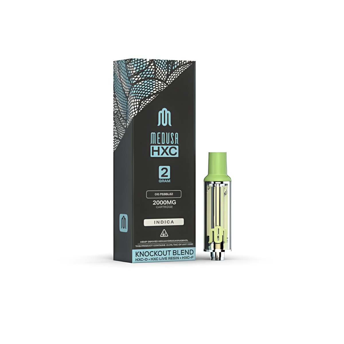 Medusa HXC Vape Cartridge 2000mg - OG Pebblez– Indica Strain