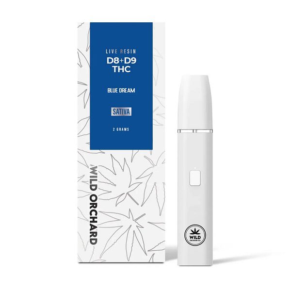 Wild Orchard Delta 8 Rechargeable and Disposable Vape Pen “Blue Dream” 2 Gram