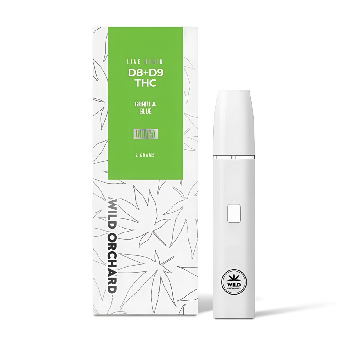 Wild Orchard Delta 8 Rechargeable and Disposable Vape Pen “Gorilla Glue” 2 Gram