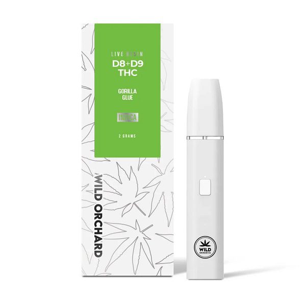 Wild Orchard Delta 8 Rechargeable and Disposable Vape Pen “Gorilla Glue” 2 Gram