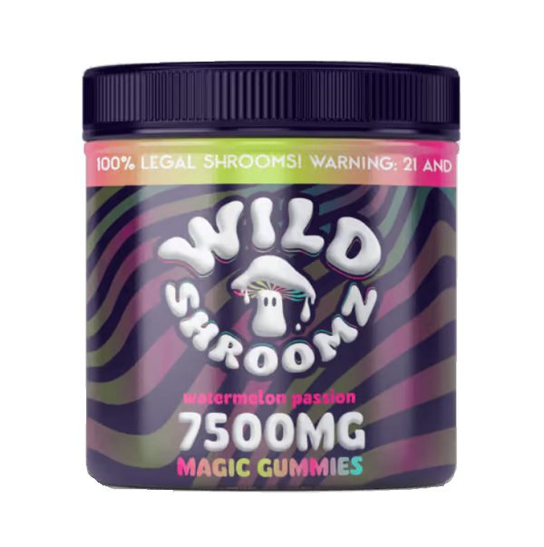 Wild Shroomz Mushroom + Delta 9 Gummies “Watermelon Passion” 30 Pack Jar