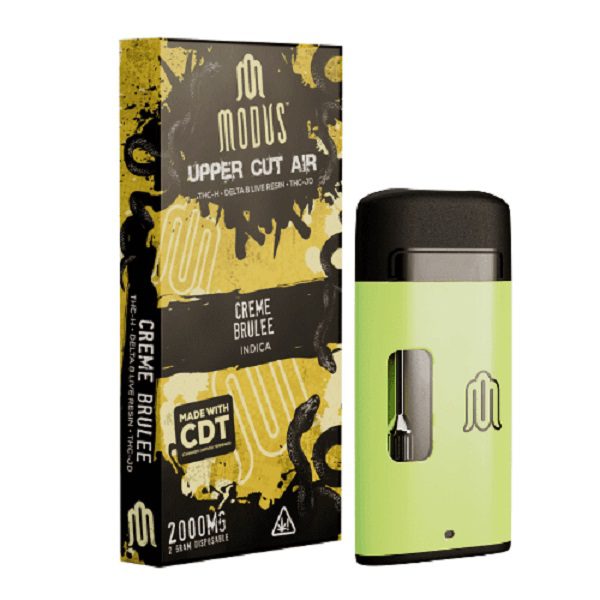 Modus Uppercut Air Rechargeable & Disposable Vape 2g - Creme Brulee (Indica) Strain