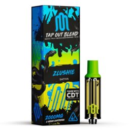Modus Tap Out Blend Vape 2 gram cartridge infused with delta 11, thcx, delta 8, thcb, and cdt - Zlushie (Sativa) Strain