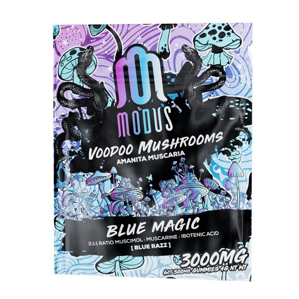 Modus Voodoo Mushroom Amanita Muscaria Gummies 3000mg - Blue Magic Flavor