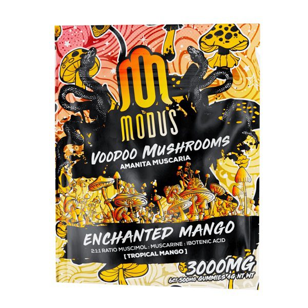 Modus Voodoo Mushroom Amanita Muscaria Gummies 3000mg - Enhanced Mango Flavor