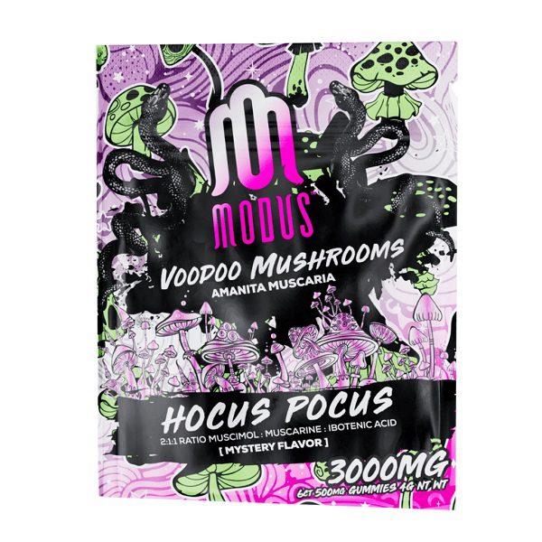 Modus Voodoo Mushroom Amanita Muscaria Gummies 3000mg - Hocus Pocus Flavor