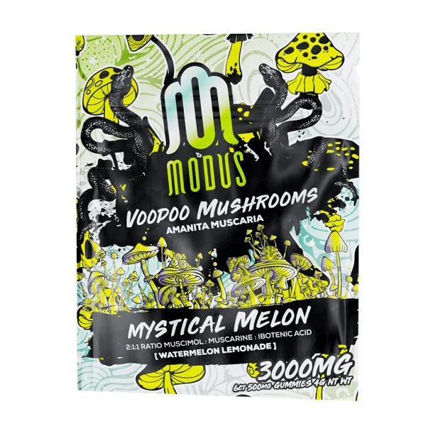 Modus Voodoo Mushroom Amanita Muscaria Gummies 3000mg - Mystical Melon Flavor