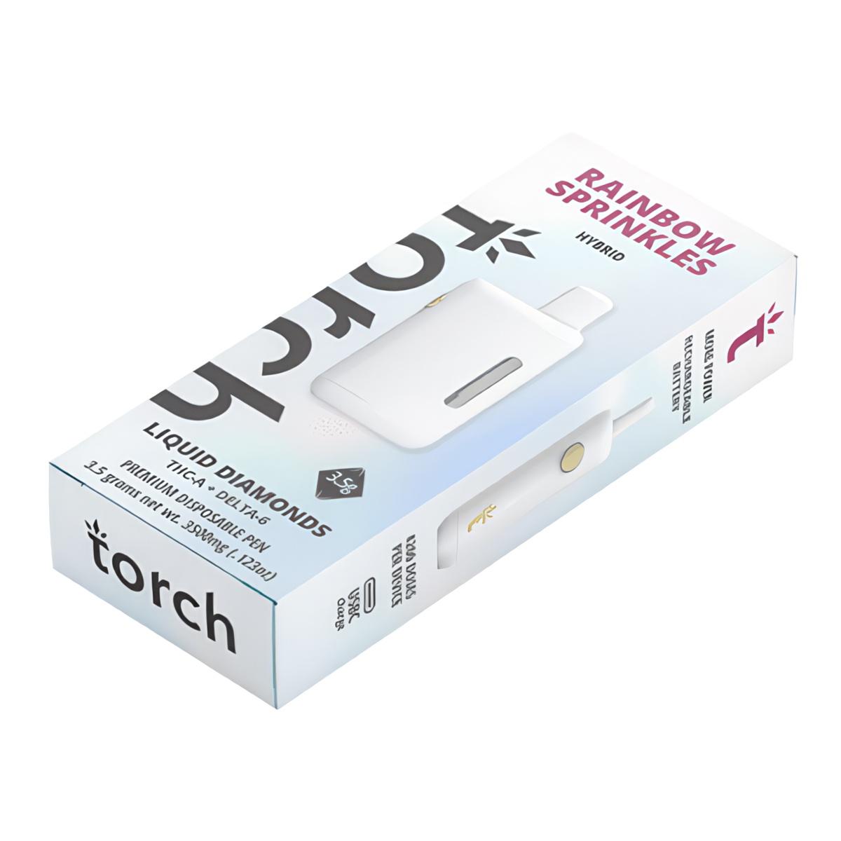 Torch Liquid Diamonds Disposable Vape Pen 3.5G - Rainbow Sprinkles Strain - Hybrid