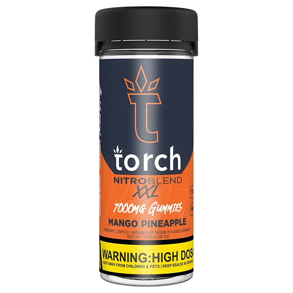 Torch Nitro Blend Gummies 7000mg - Mango Pineapple Strain