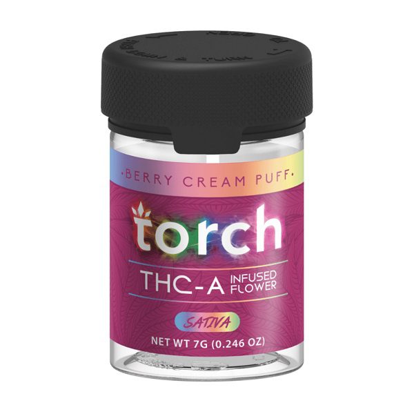 Torch THC-A Flower 7 Grams - Berry Cream Puff strain