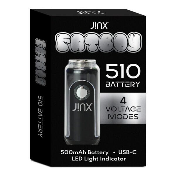 JINX FatBoy 510 500mAh Battery - Black color