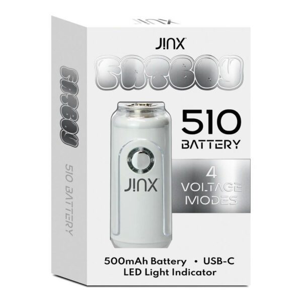 JINX FatBoy 510 500mAh Battery - White color