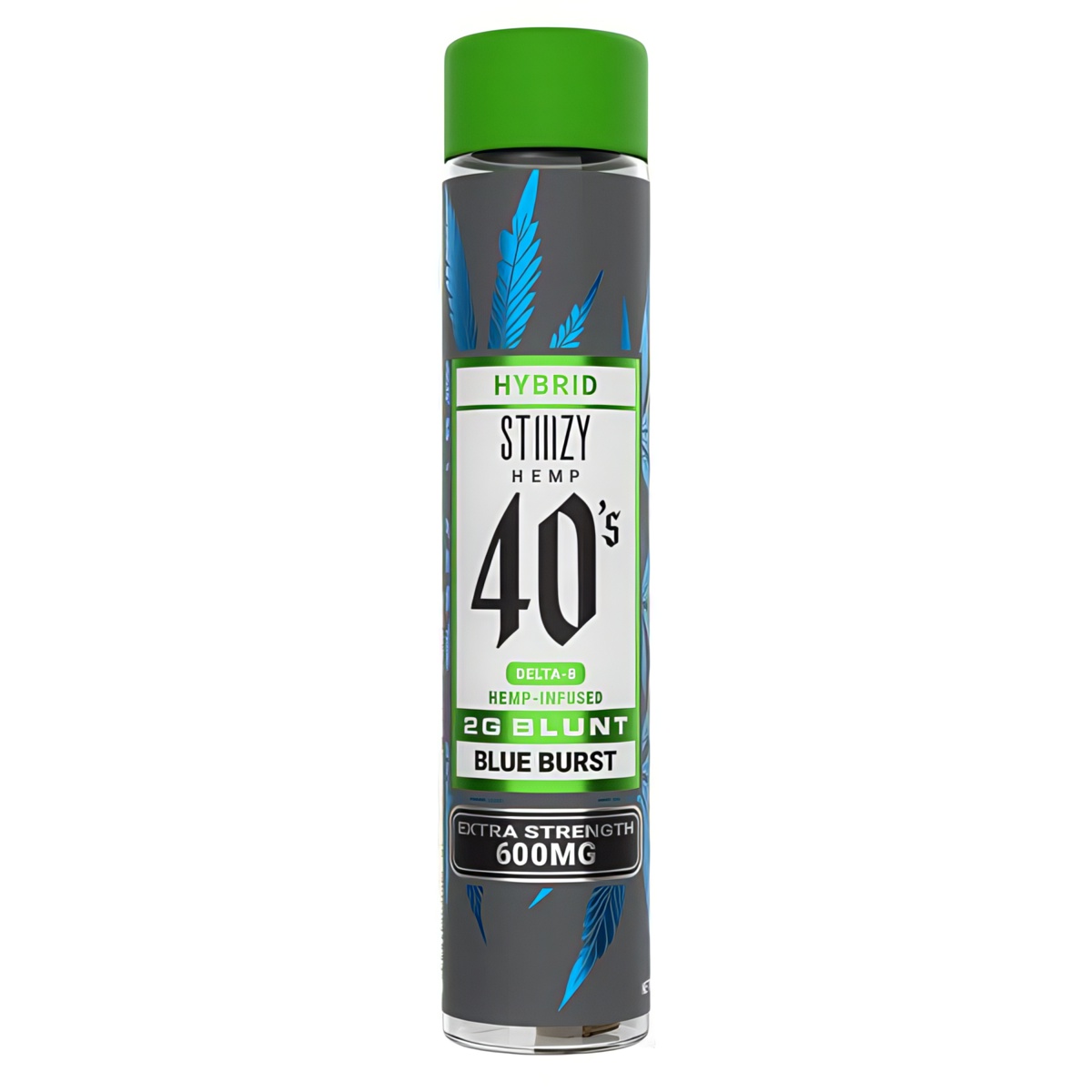 STIIIZY Delta 8 Blunt Hemp Wraps 2 Gram - Blue Burst (Hybrid) Strain