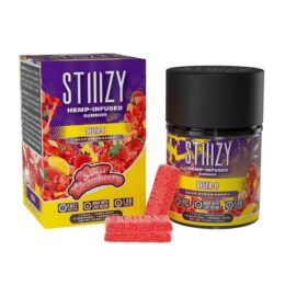 STIIIZY Delta 8 Gummies 1500mg - 15 gummies per pack, 100mg each - Sour Strawberry flavor
