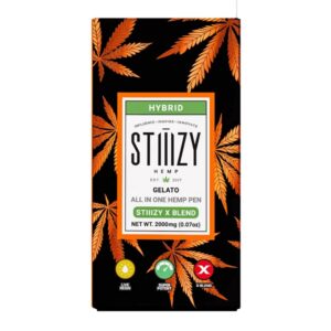 STIIIZY X Blend Disposable Vape Pen 2 Grams infused with D8, CBD, HHCP, THCP, HHC, and D10 - Gelato (Hybrid) Strains
