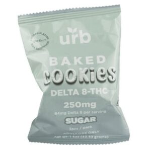 URB Delta 8 Baked Cookies 250mg - Sugar Flavor