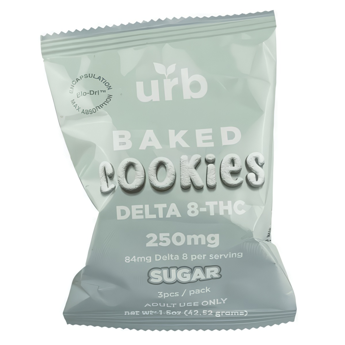 URB Delta 8 Baked Cookies 250mg - Sugar Flavor