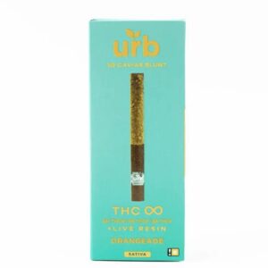 URB THC Blend Infinity Caviar Blunt 3 Grams infused with a potent blend of delta 8 THC, THC-H, delta 9 THC-P, and delta 8 THC-P - Orangeade (Sativa) Strain