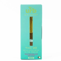URB THC Blend Infinity Caviar Blunt 3 Grams infused with a potent blend of delta 8 THC, THC-H, delta 9 THC-P, and delta 8 THC-P - Watermelon Mojito (Indica) Strain