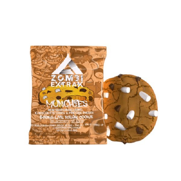 Zombi Extrax Blackout Blend Cookie 500mg - blend of 6 powerful cannabinoids: delta-8 THC, delta-10 THC, THC-B, THC-P, PHC, and THC-X - Munchies flavor