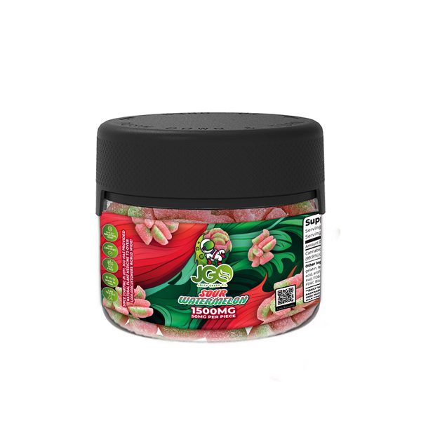 CBD Isolate Gummies sour watermelon flavor 1500mg