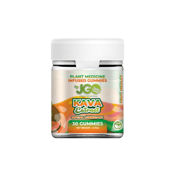 JGO Kava Extract Gummies Jar - 30 Counts - Fruit Medley