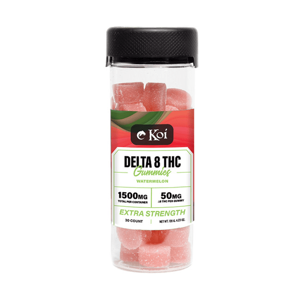 Koi Extra Strength Delta 8 THC Gummies 1500mg - Watermelon flavor