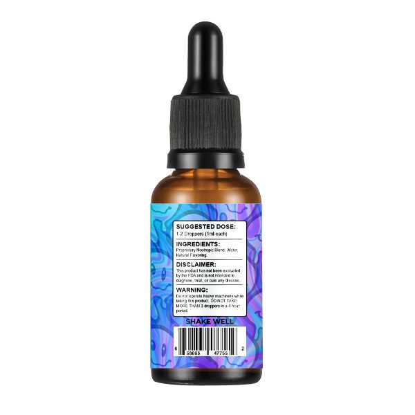 SporesMD Trips Macrodose Nootropic Infused Tinctures 30000mg 30ml - Blueberry flavor Ingredients