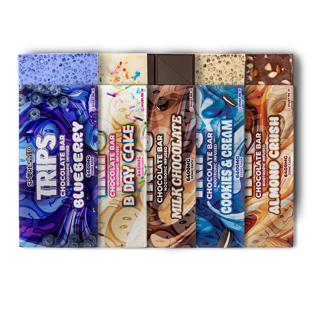 Trips Chocolate Bar Nootropic Infused 6400mg