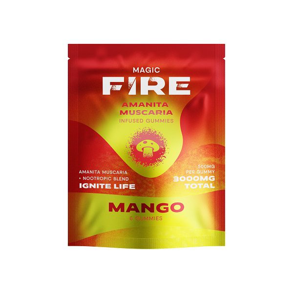 Fire Magic Amanita Muscaria Gummies 3000mg - Mango flavor