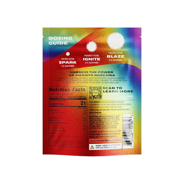 Fire Magic Amanita Muscaria Gummies 3000mg - Rainbow flavor Ingredients