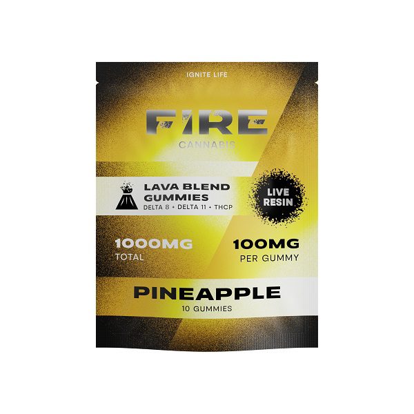 Fire Hemp Lava Blend Gummies 1000mg - Pineapple Flavor