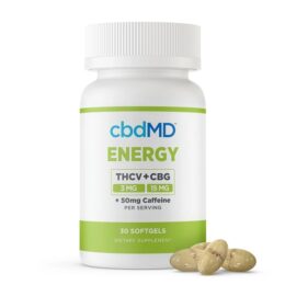 THCV + CBG Energy Softgels 30 counts - 50 mg caffeine, 500 mcg B12