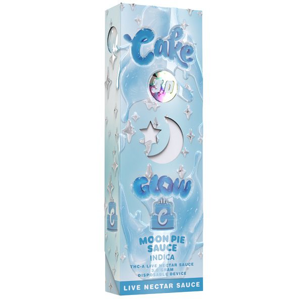 Cake Glow THC-A Disposable Vape Pen 3 Grams - Moon Pie Sauce (Indica) Strain