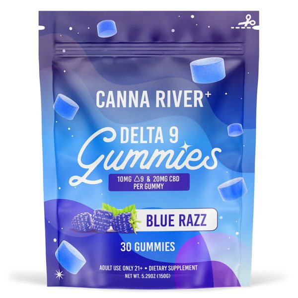 Canna River Delta 9 Gummies 900mg - Blue Razz