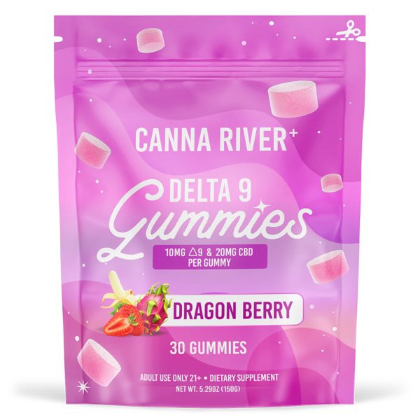 Canna River Delta 9 Gummies 900mg - Dragon Berry