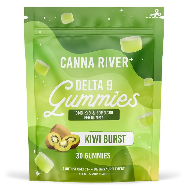 Canna River Delta 9 Gummies 900mg - Kiwi Burst