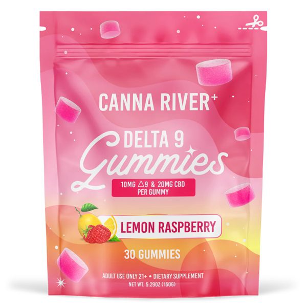Canna River Delta 9 Gummies 900mg - Lemon Raspberry