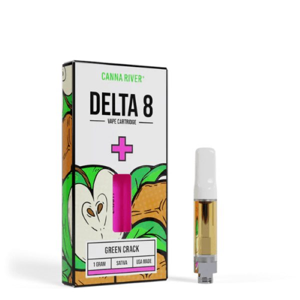 Canna River Delta 8 Vape Cartridge 1G - Green Crack (Sativa)