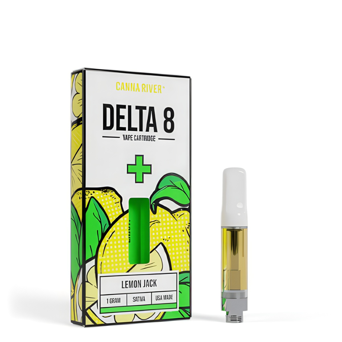 Canna River Delta 8 Vape Cartridge 1G - Lemon Jack (Sativa)