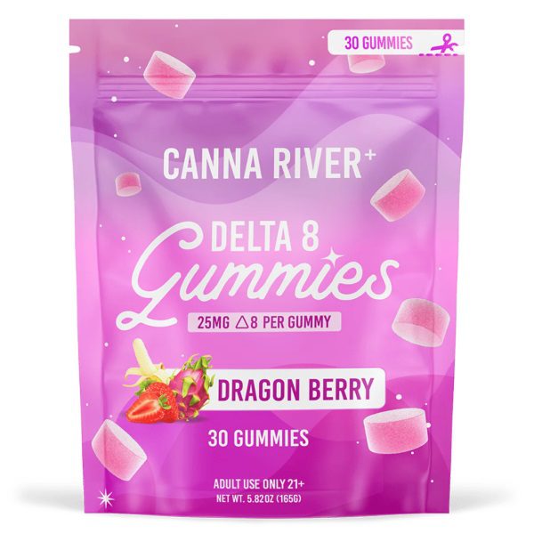 Canna River Delta 8 Gummies 750mg - Dragon Berry