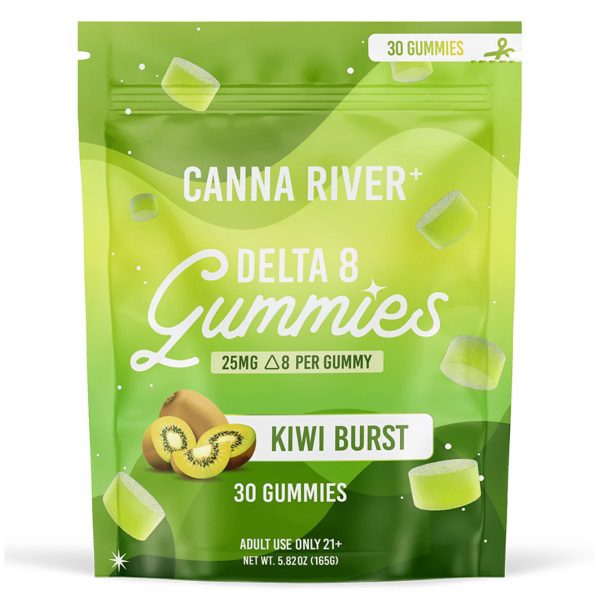 Canna River Delta 8 Gummies 750mg - Kiwi Burst