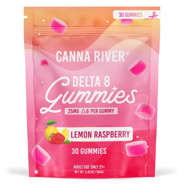 Canna River Delta 8 Gummies 750mg - Lemon Raspberry