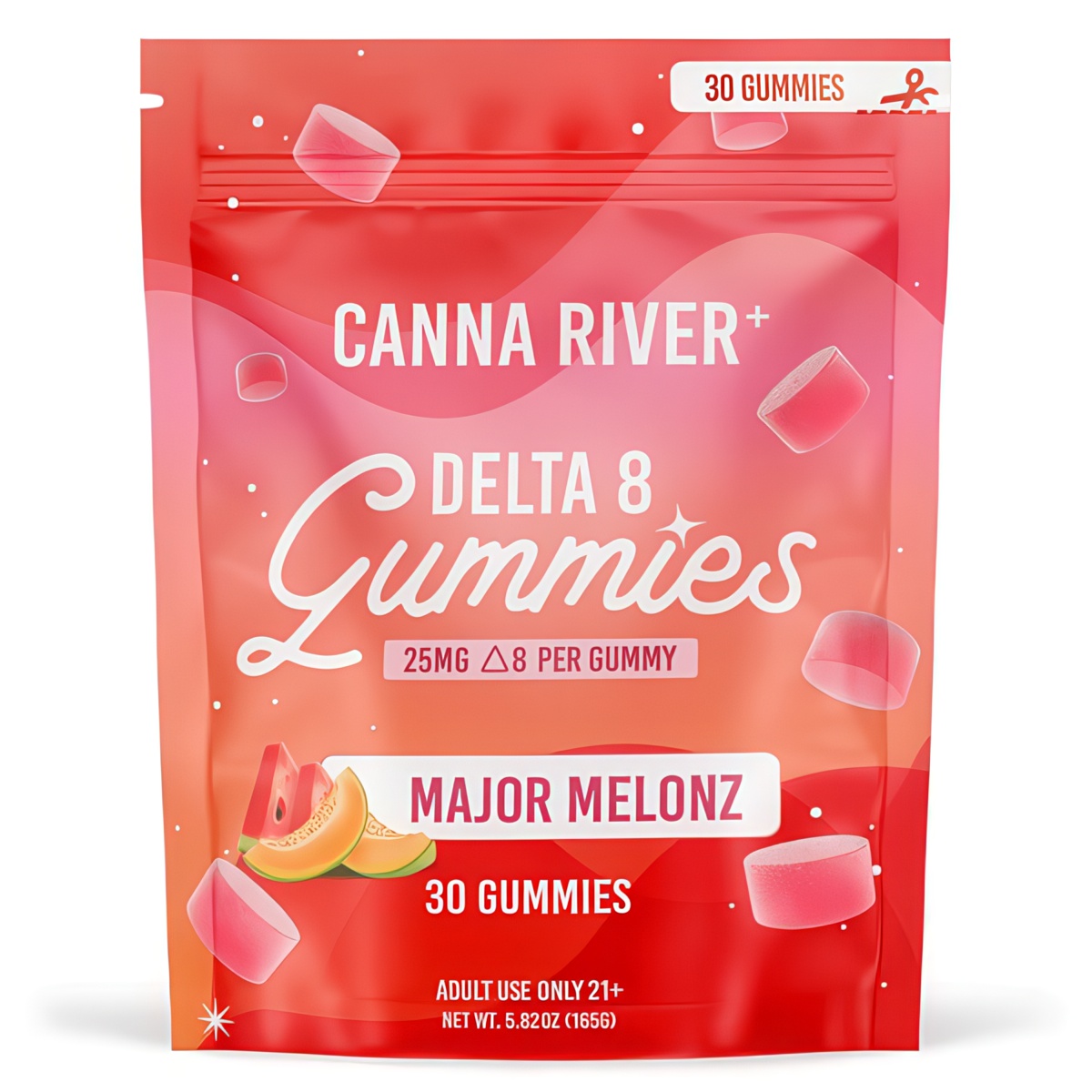 Canna River Delta 8 Gummies 750mg - Major Melonz