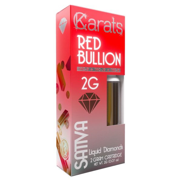 Carats Liquid Diamonds Cartridge 2G - Red Bullion (Sativa)