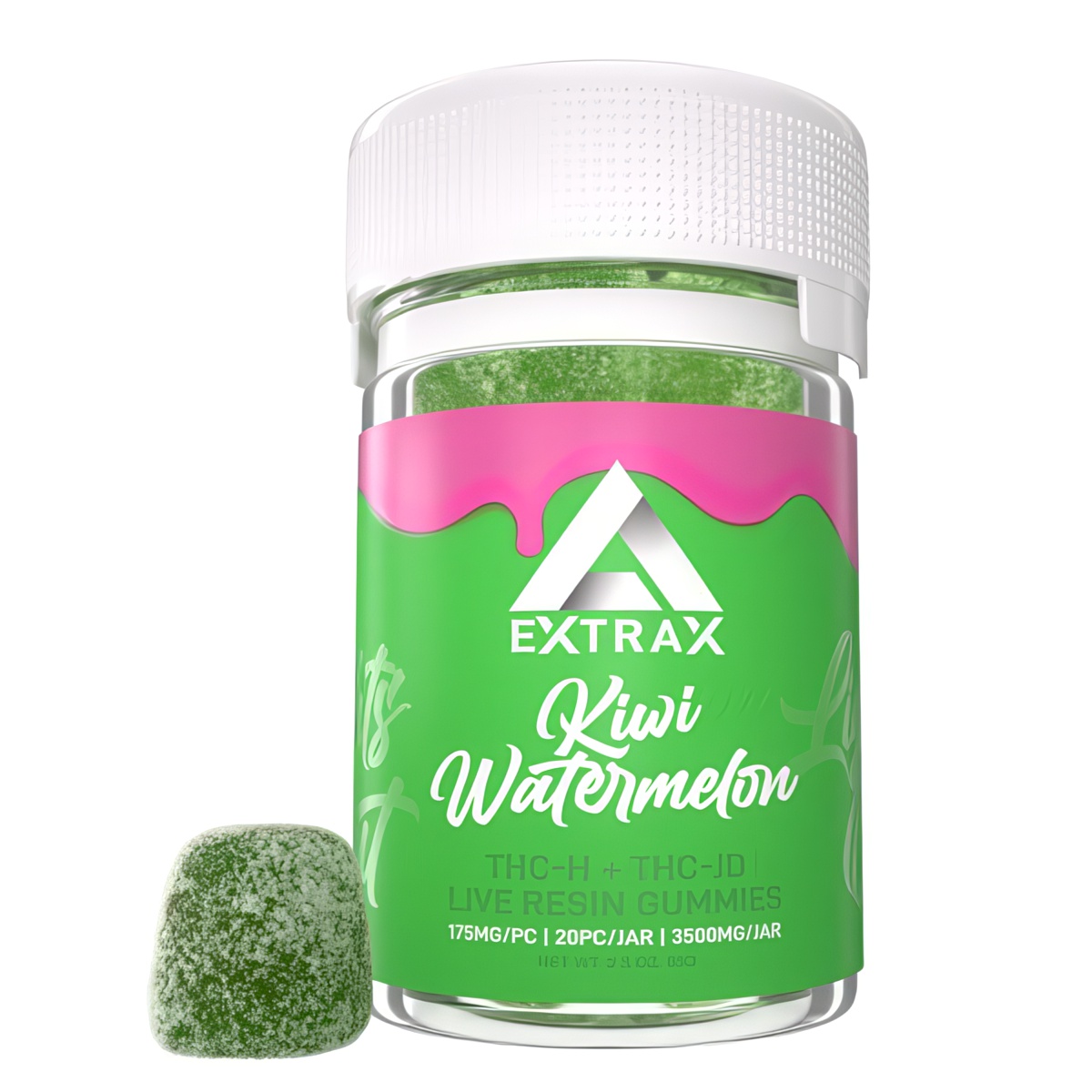 Delta Extrax Lights Out Gummies 2.0 3500mg - Kiwi Watermelon