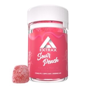 Delta Extrax Lights Out Gummies 2.0 3500mg - Sour Peach