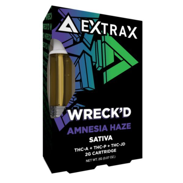 Delta Extrax Wreck'd Blend Cartridge 2G - Amnesia Haze (Sativa)