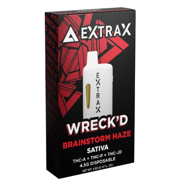 Delta Extrax Wreck'd Blend Disposable pens 4.5 Grams - Brainstorm Haze (Sativa)